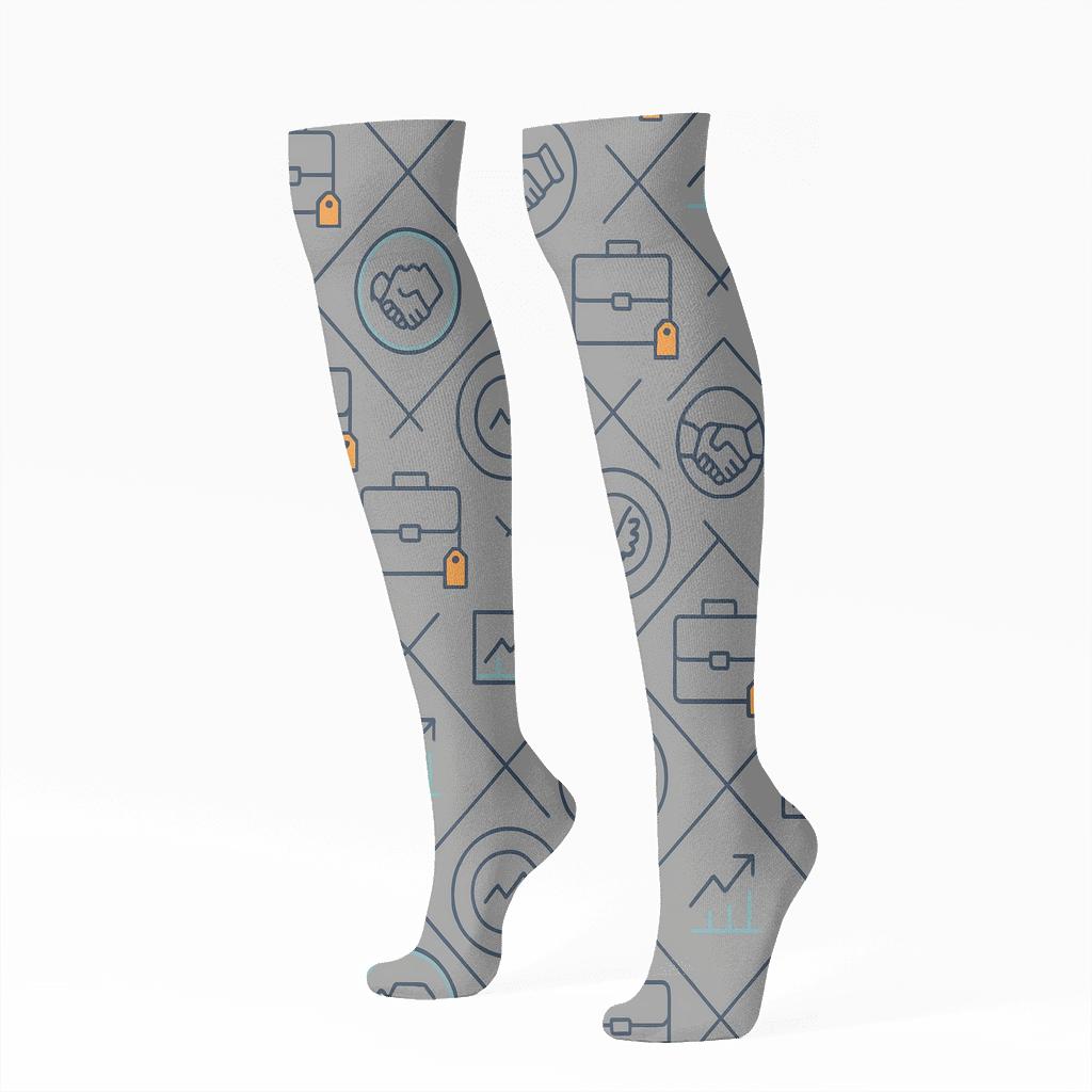 Briefcase Lattice For The Salesperson soft everyday knee-high socks