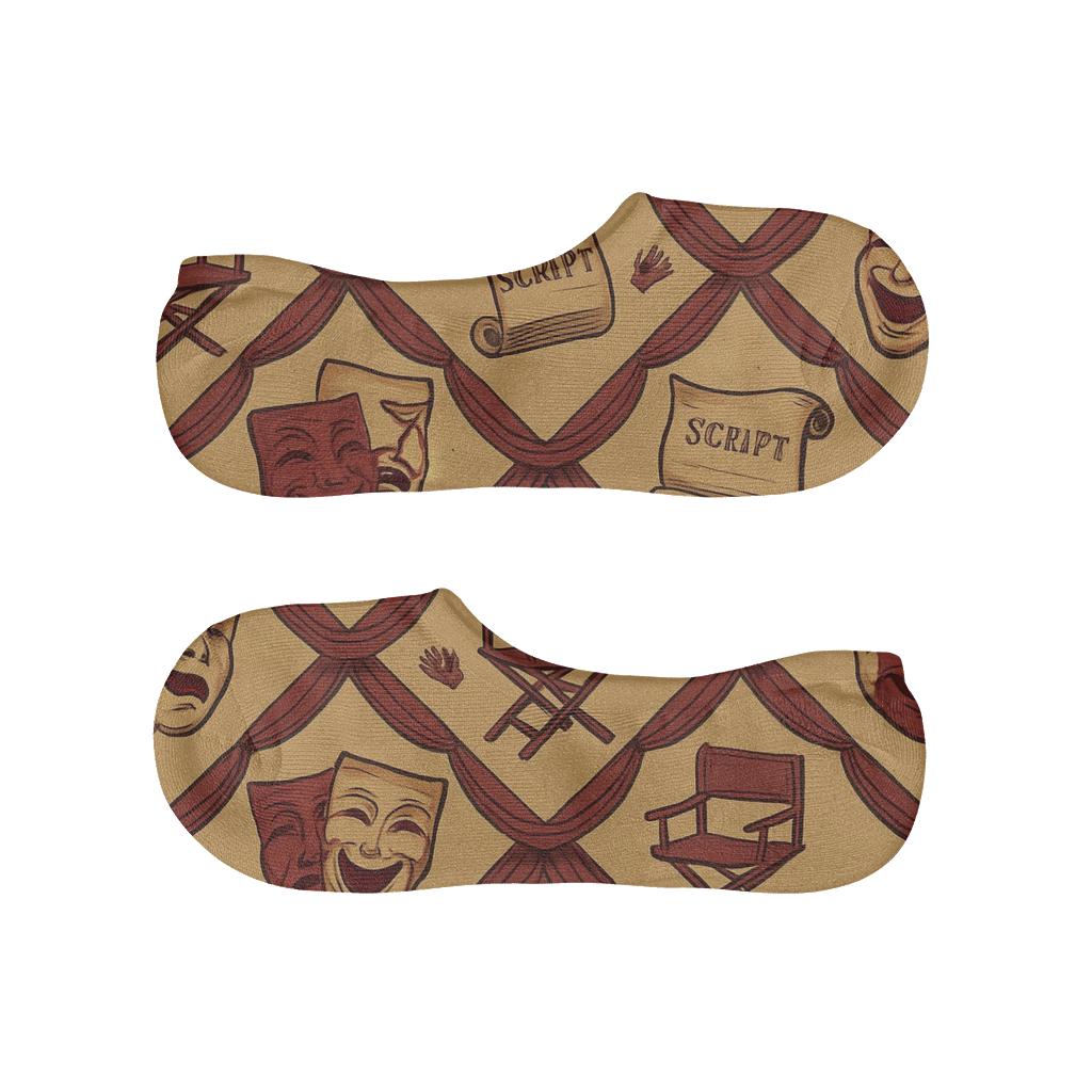 Curtain Lattice Actor Tessellation personalized no-show socks