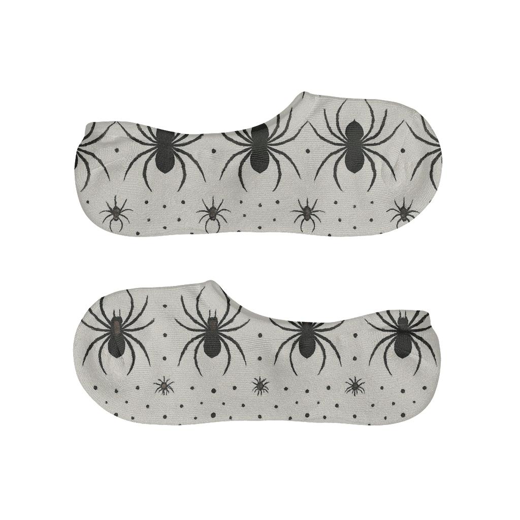 Vintage Naturalist Poster With Spider Silhouette Bands comfortable low-cut socks