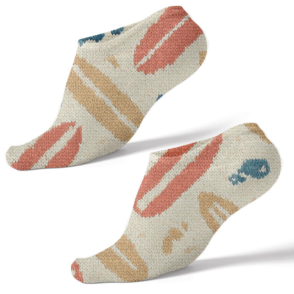 Lifeguard Knit Illusion Surfboard Chevron premium sports ankle socks