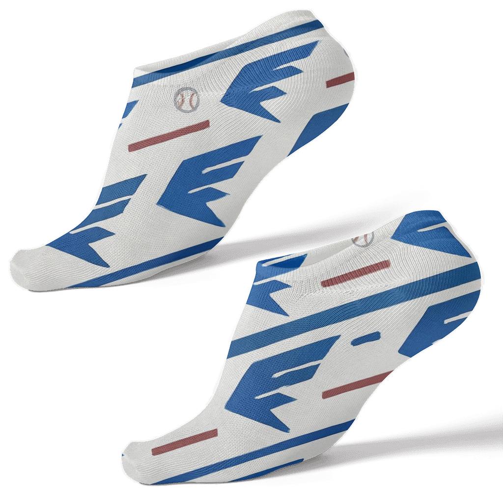 Wing Progression Pattern With Blue Jays Energy unique graphic ankle socks