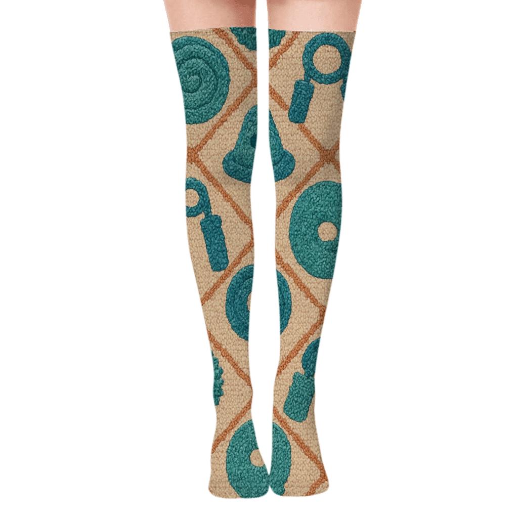 Knitted Therapy Tools, Occupational Therapist Edition premium cozy over-the-knee socks
