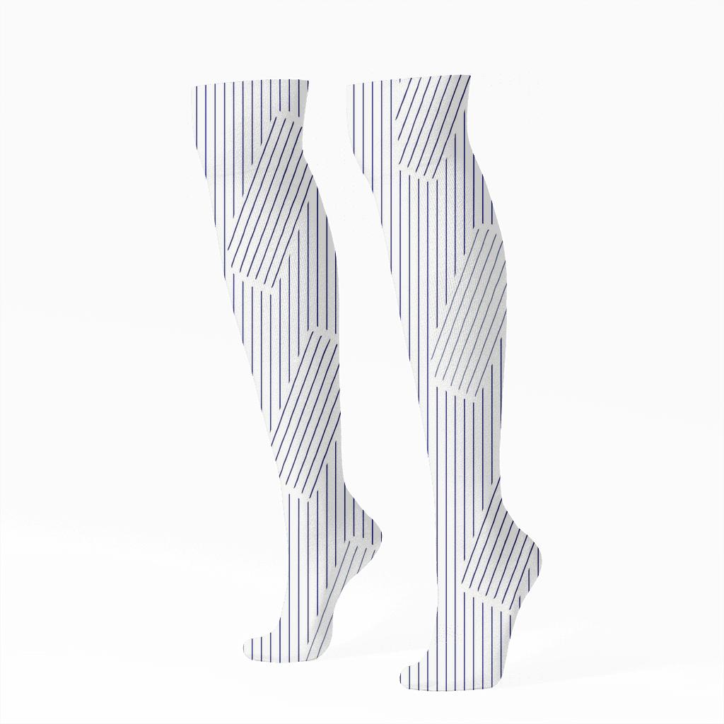 Moire Line Interference Lite premium sports knee-high socks