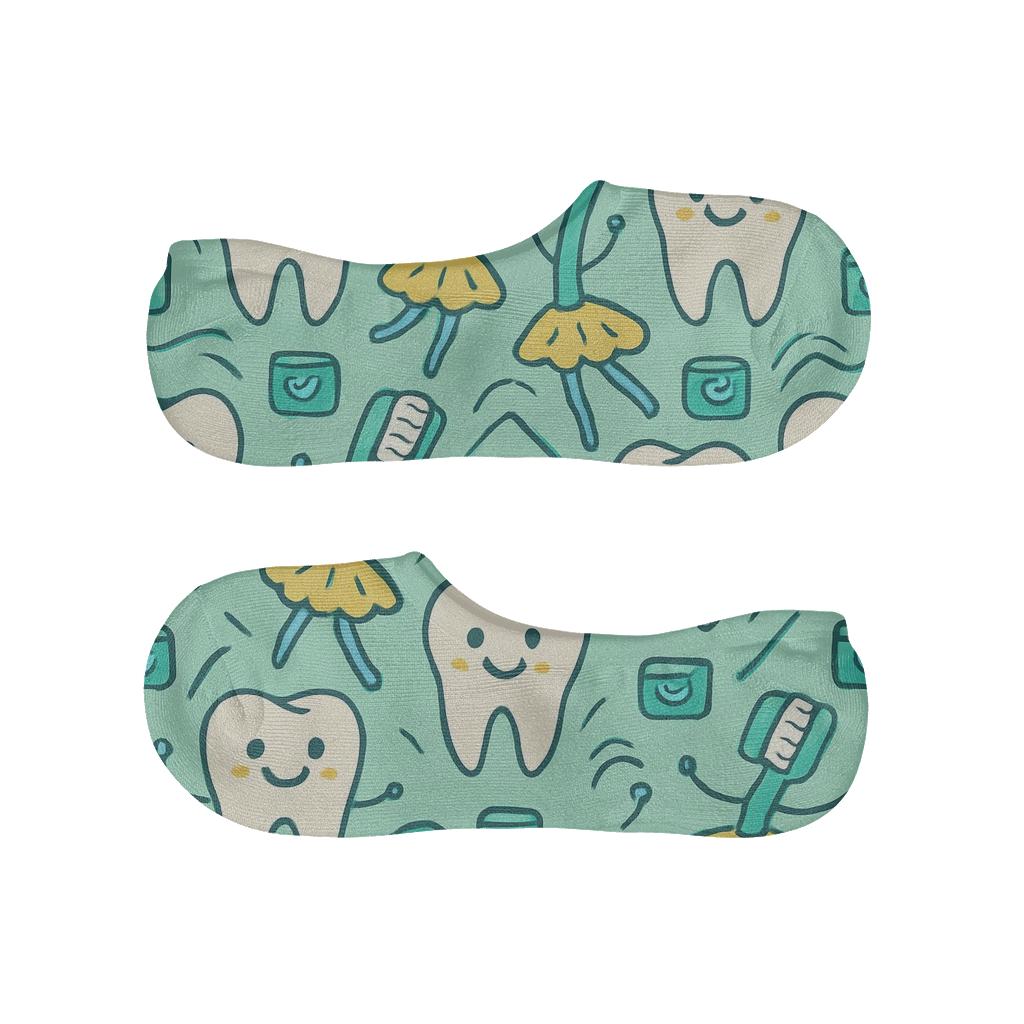 Dentist Toothbrush Chevron Carnival unique hidden socks