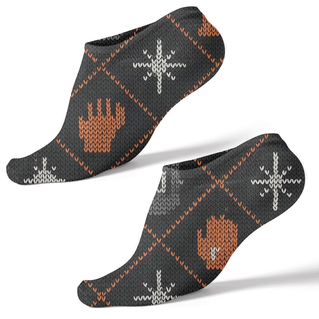 Knitted Spark Lattice, Welder Edition stylish athletic ankle socks