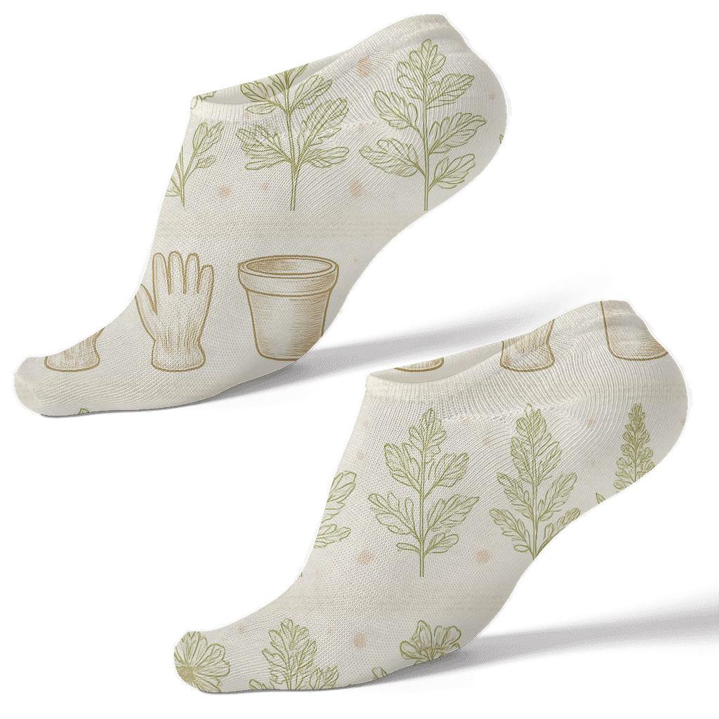 Herb Study With Gardener Accents premium sports ankle socks