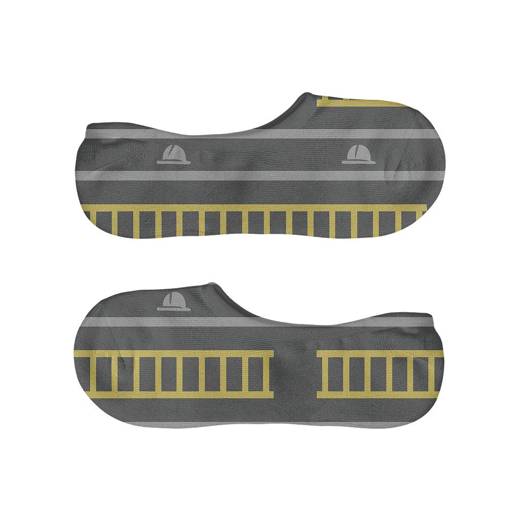 Ladder Stripe Bands In Fire Fighter Rhythm personalized invisible socks