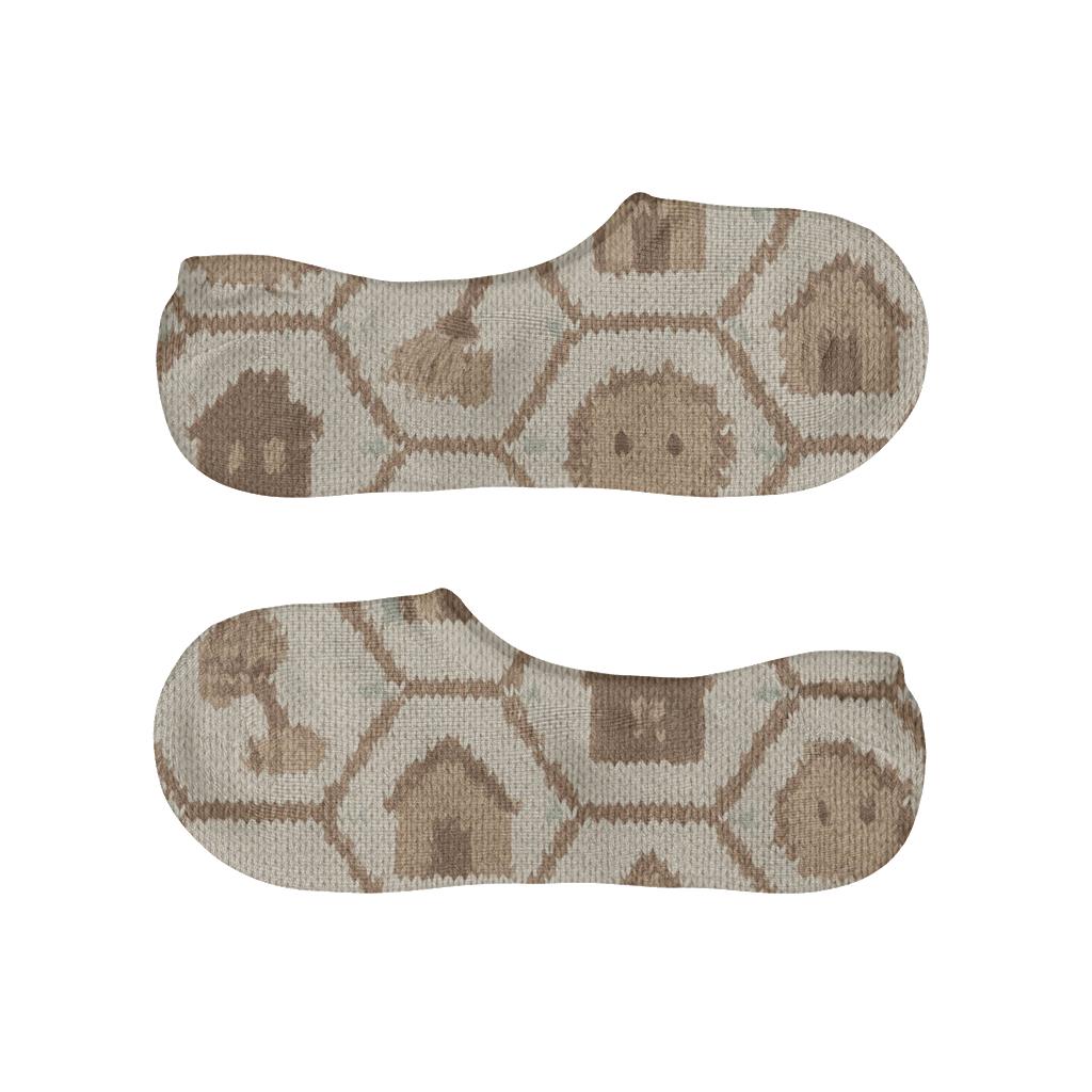Housekeeper Knit Illusion Dust Bunny Lattice comfortable invisible socks