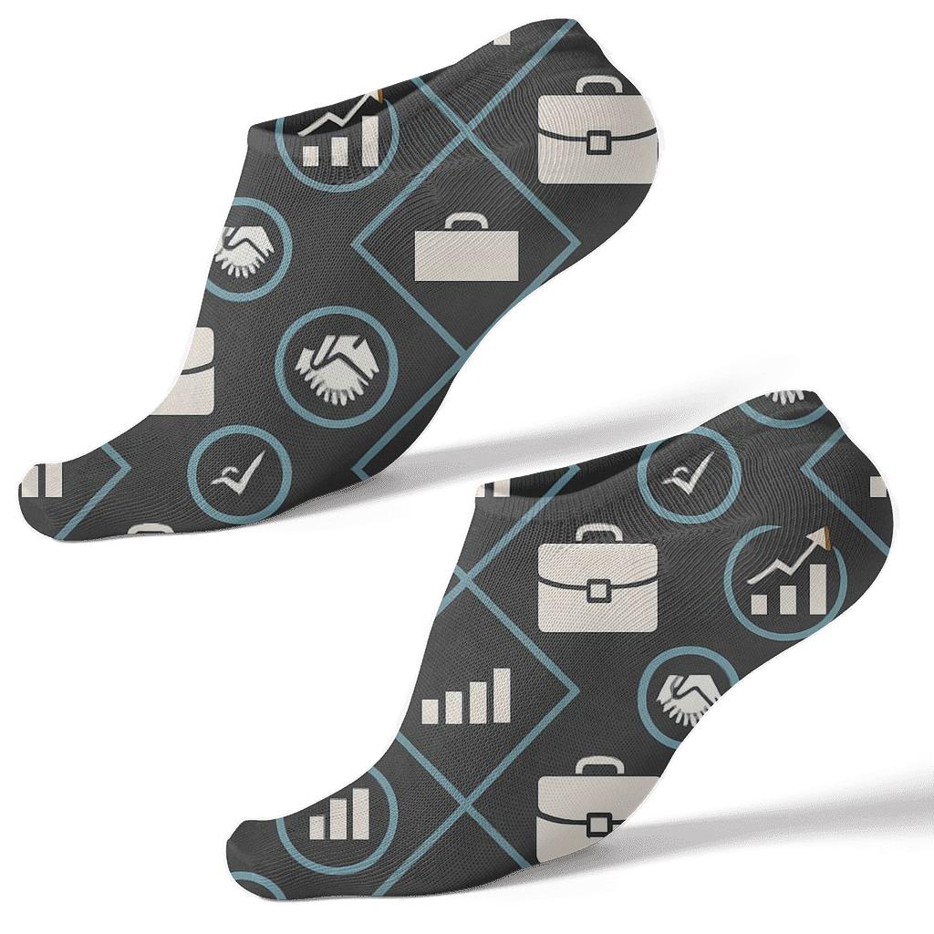 Briefcase Lattice With Salesperson premium sports ankle socks