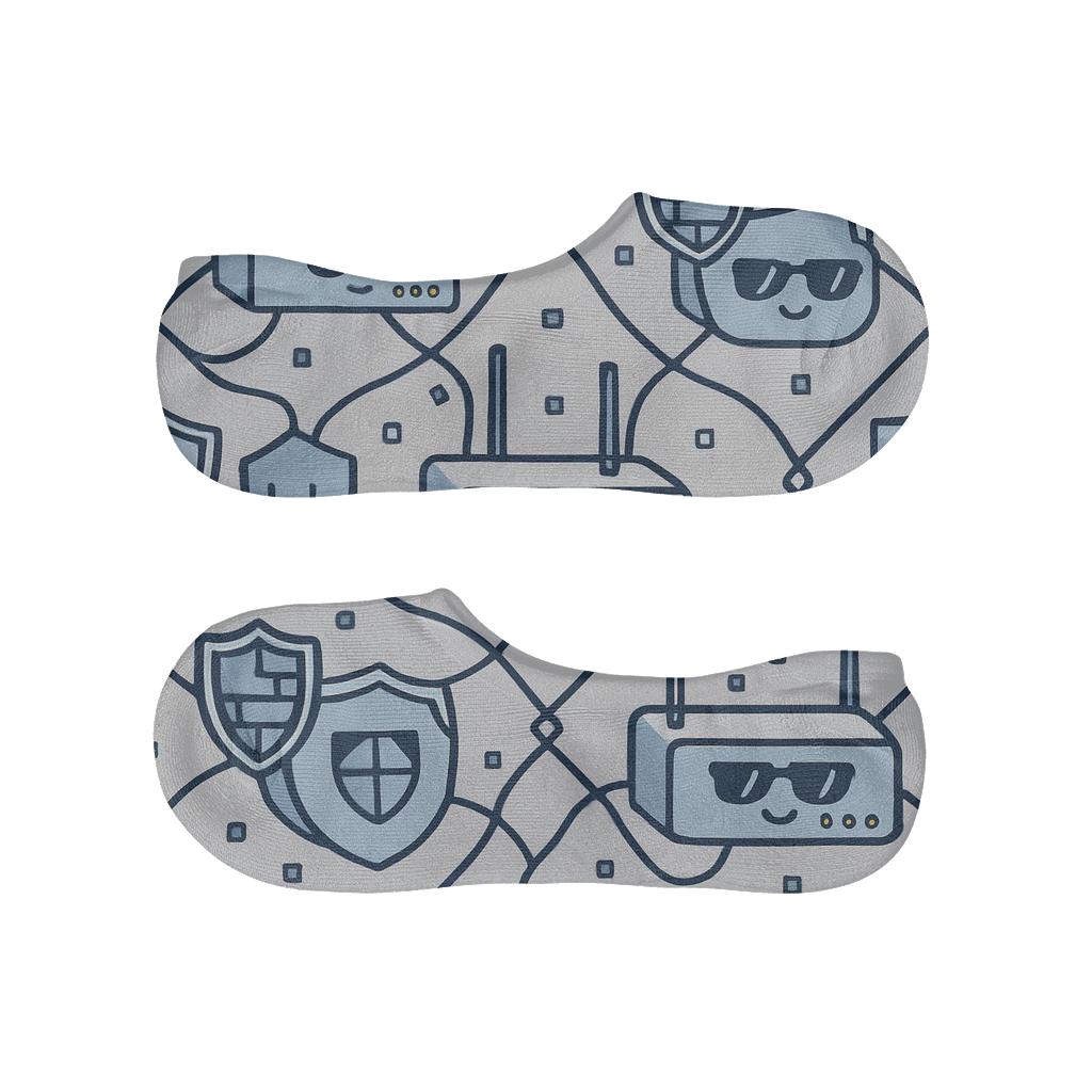 Router Quilt For Network Administrator soft cotton no-show socks