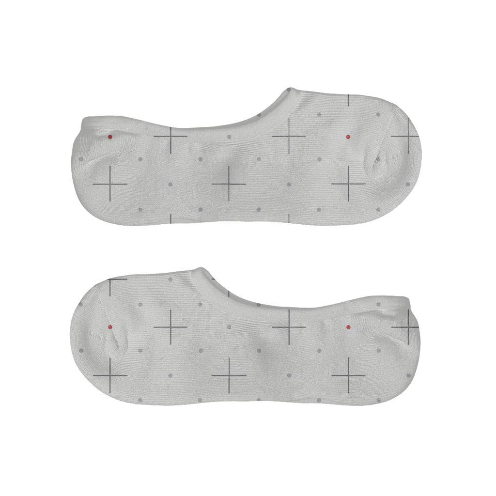Crosshair Dot Matrix trendy no-show sock styles