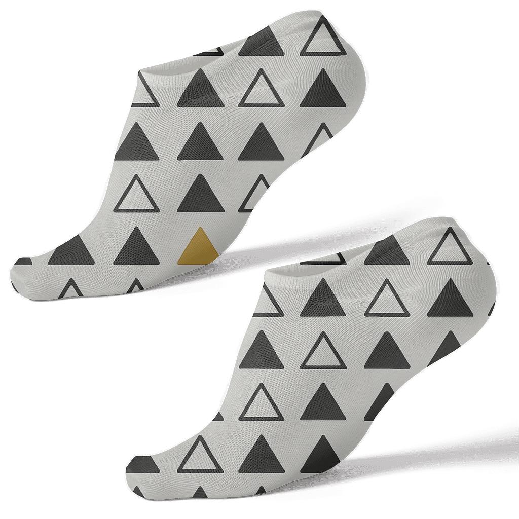 Tiny Triangle Skip unique graphic ankle socks