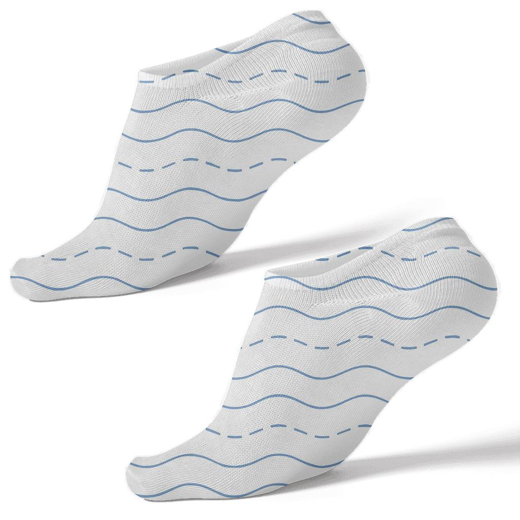 Quiet Ripple Bands stylish athletic ankle socks