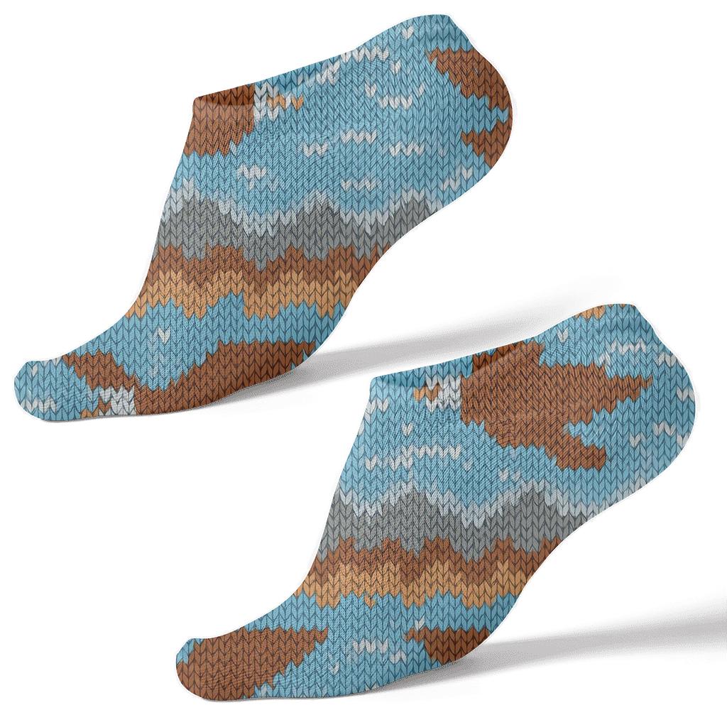 Knitted Sky Bands With Eagle Flight soft everyday ankle socks