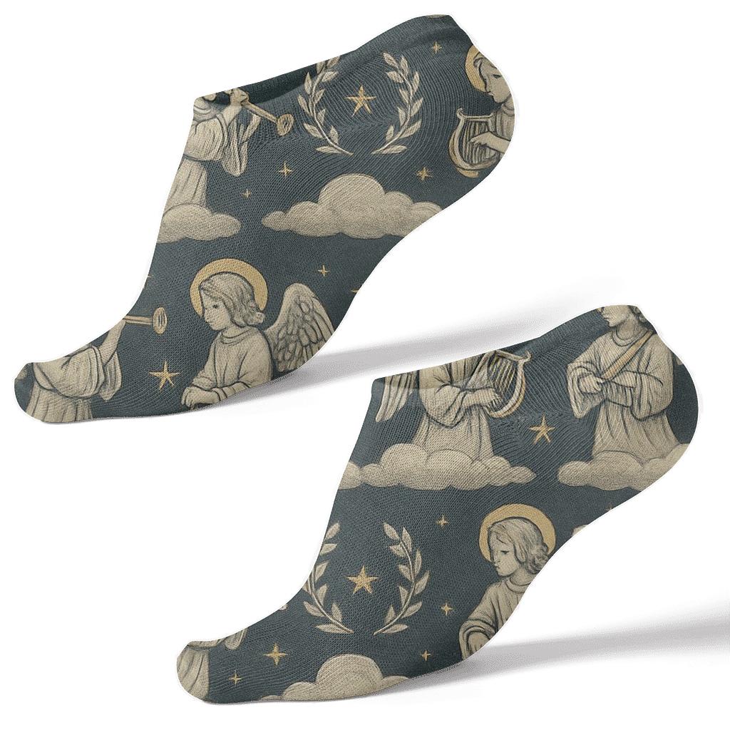 Angel Choir Band Tessellation custom ankle socks
