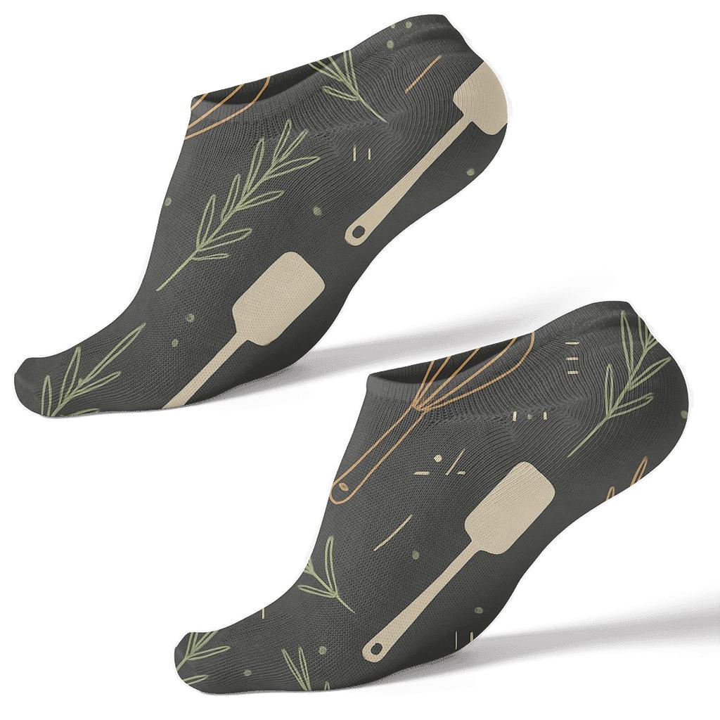 Whisk And Herb Lattice With Cook Notes trendy patterned ankle socks