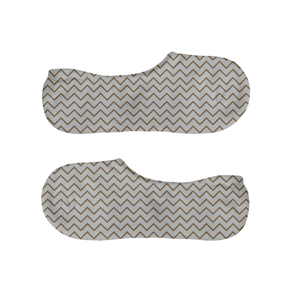 Soft Zig Micro Chevron custom no-show socks
