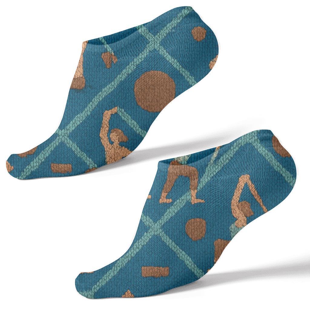 Physical Therapist Knitted Rehab Party Tessellation unique graphic ankle socks