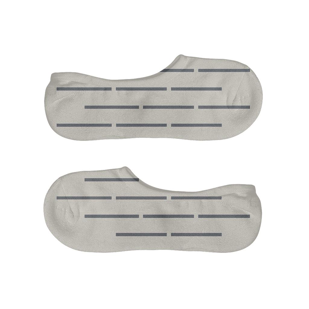 Soft Brickline Offset low cut no-show socks