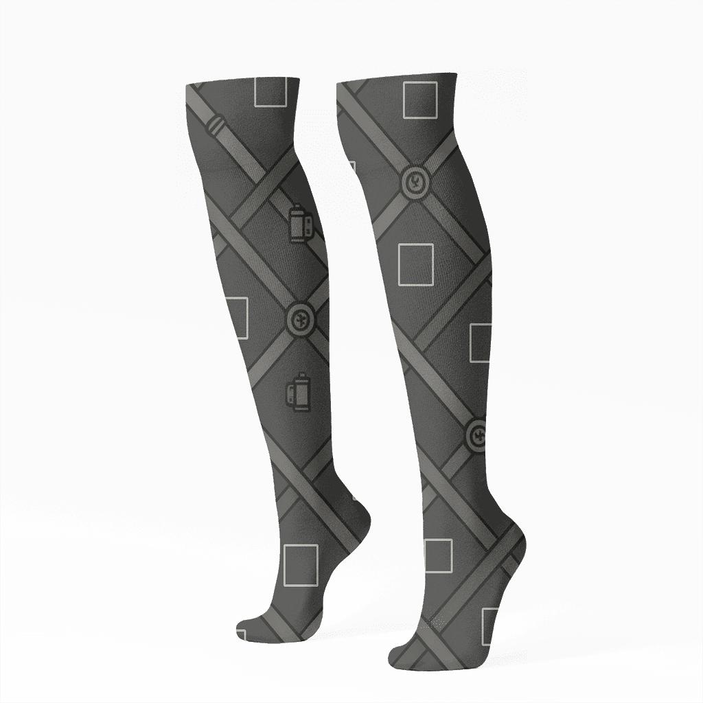 Camera Strap Lattice For Photographer Days comfortable cotton knee-high socks