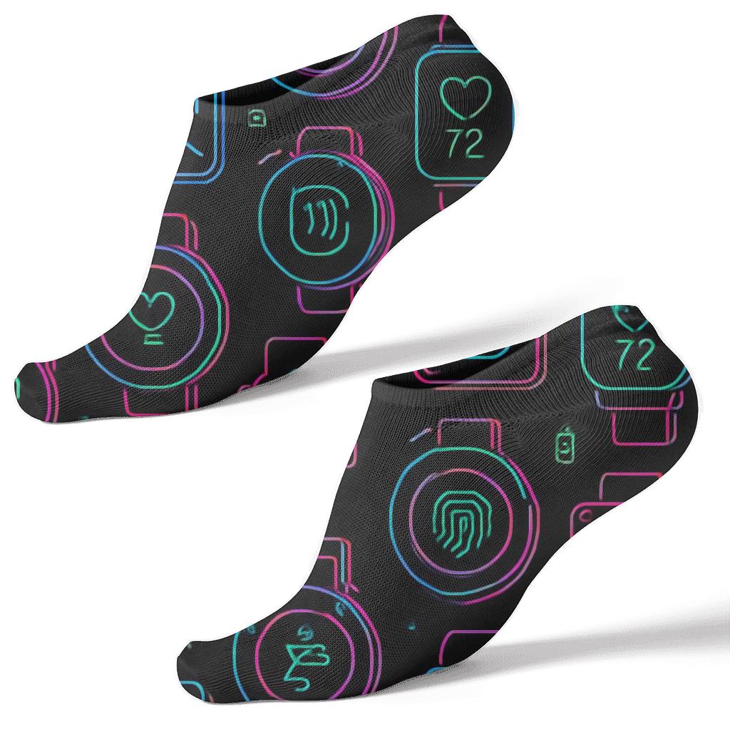 Neon Interface Lattice 2025 Edition comfortable cotton ankle socks