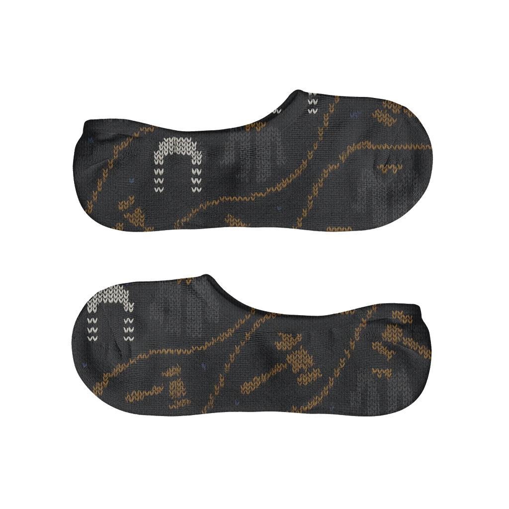 Judge Gavel-Strike Wave custom no-show socks