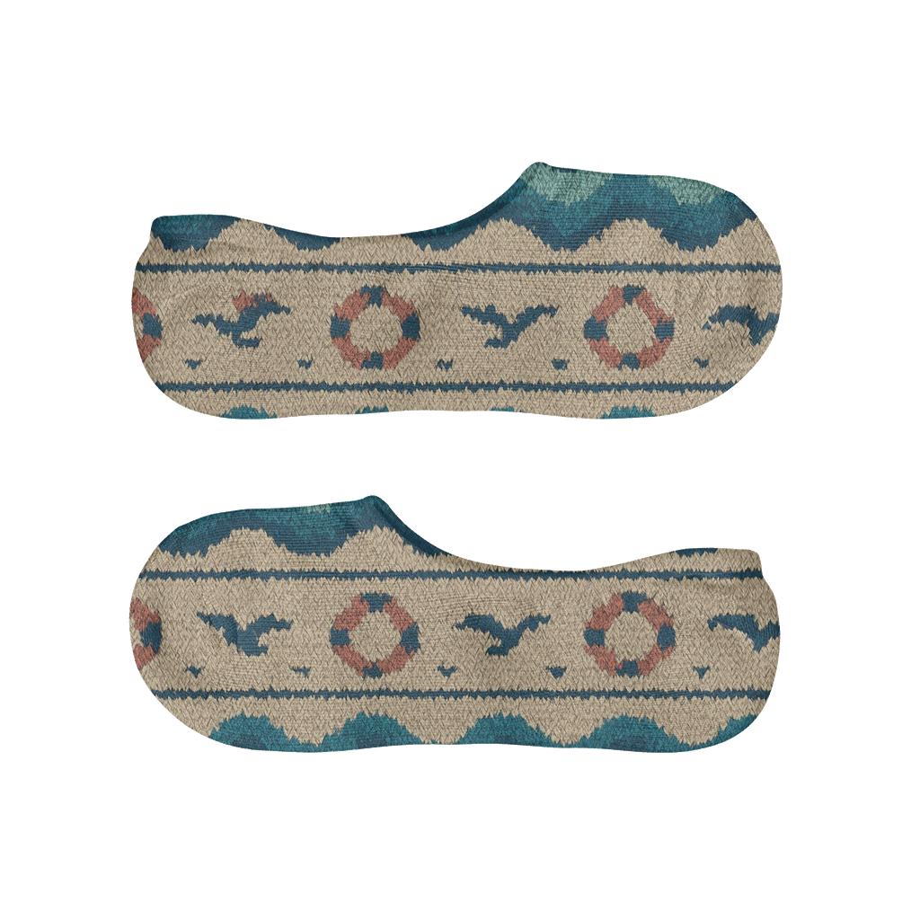 Wave Band Lattice In Cozy Sailor Knit trendy no-show sock styles