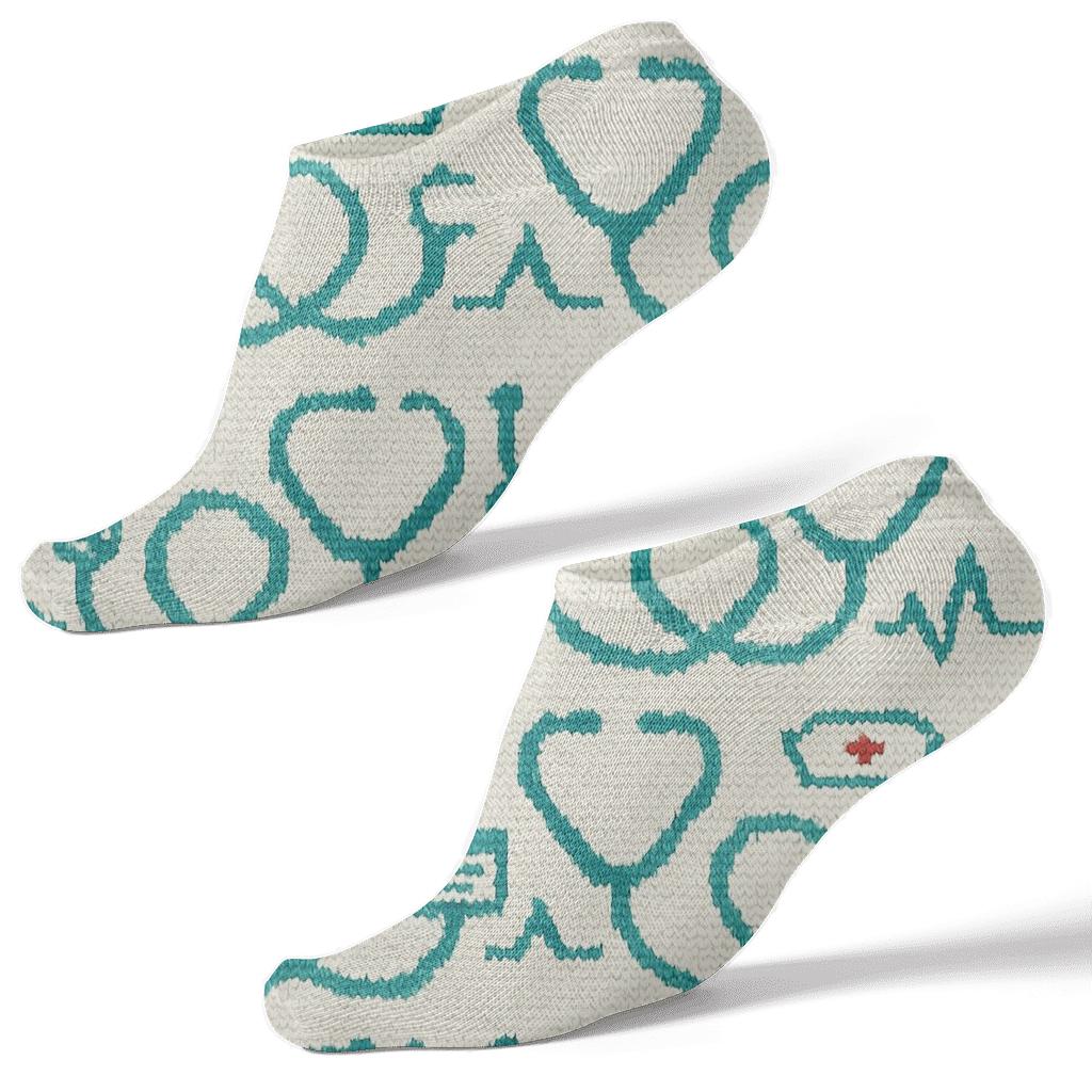 Nurse Stethoscope Loop Bands personalized ankle socks