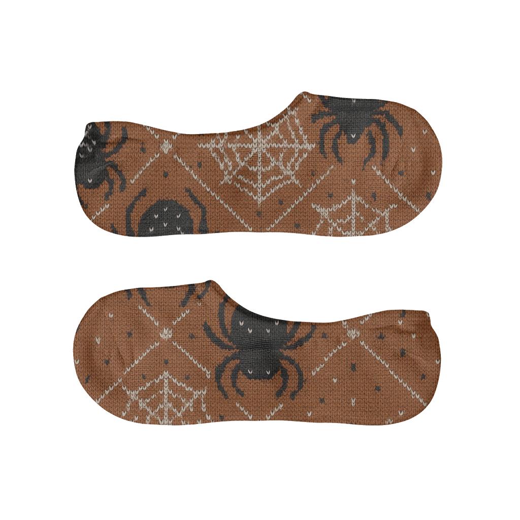 Knitted Web Study Spider Pattern personalized invisible socks