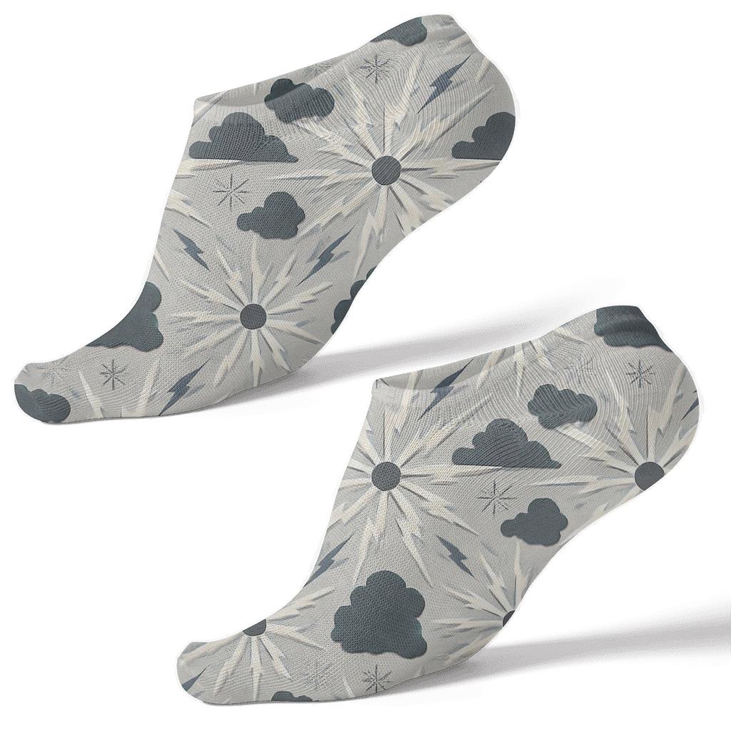 Industrial Radial Strike Poster Tessellation personalized ankle socks