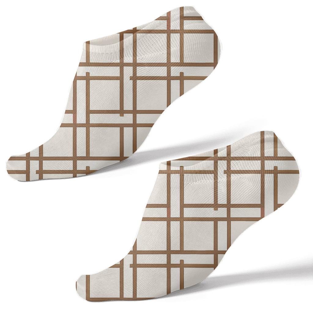 Cosmic Braided Lines soft everyday ankle socks