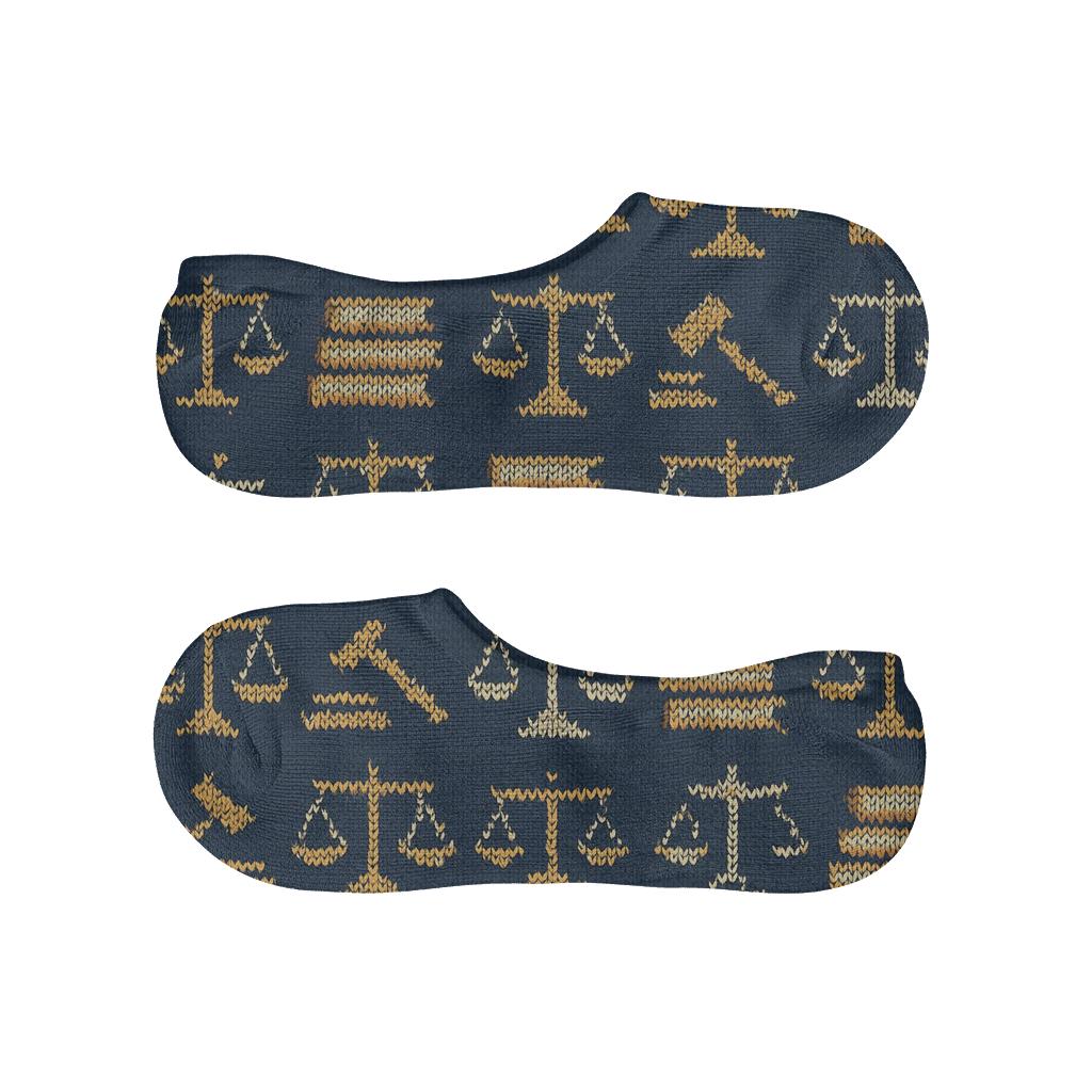 Courtroom Knit Illusion, Lawyer Edition trendy no-show sock styles