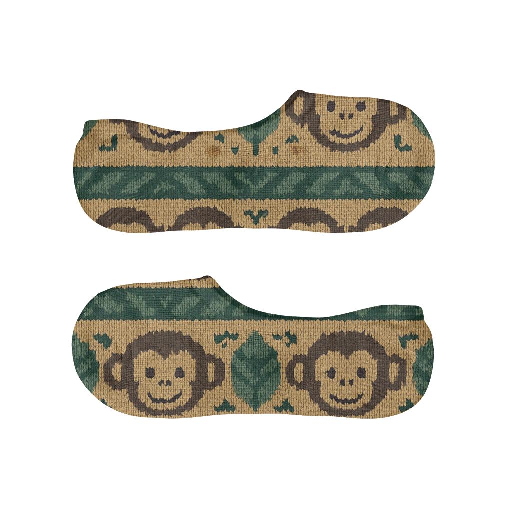 Knitted Jungle Bands, Monkey Edition comfortable invisible socks