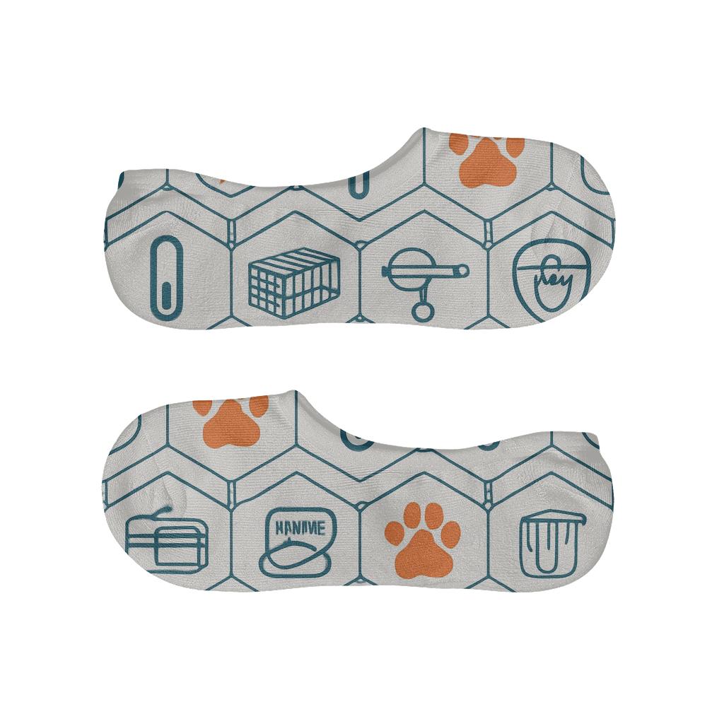Rescue Lattice With Animal Control Officer Icons trendy no-show sock styles