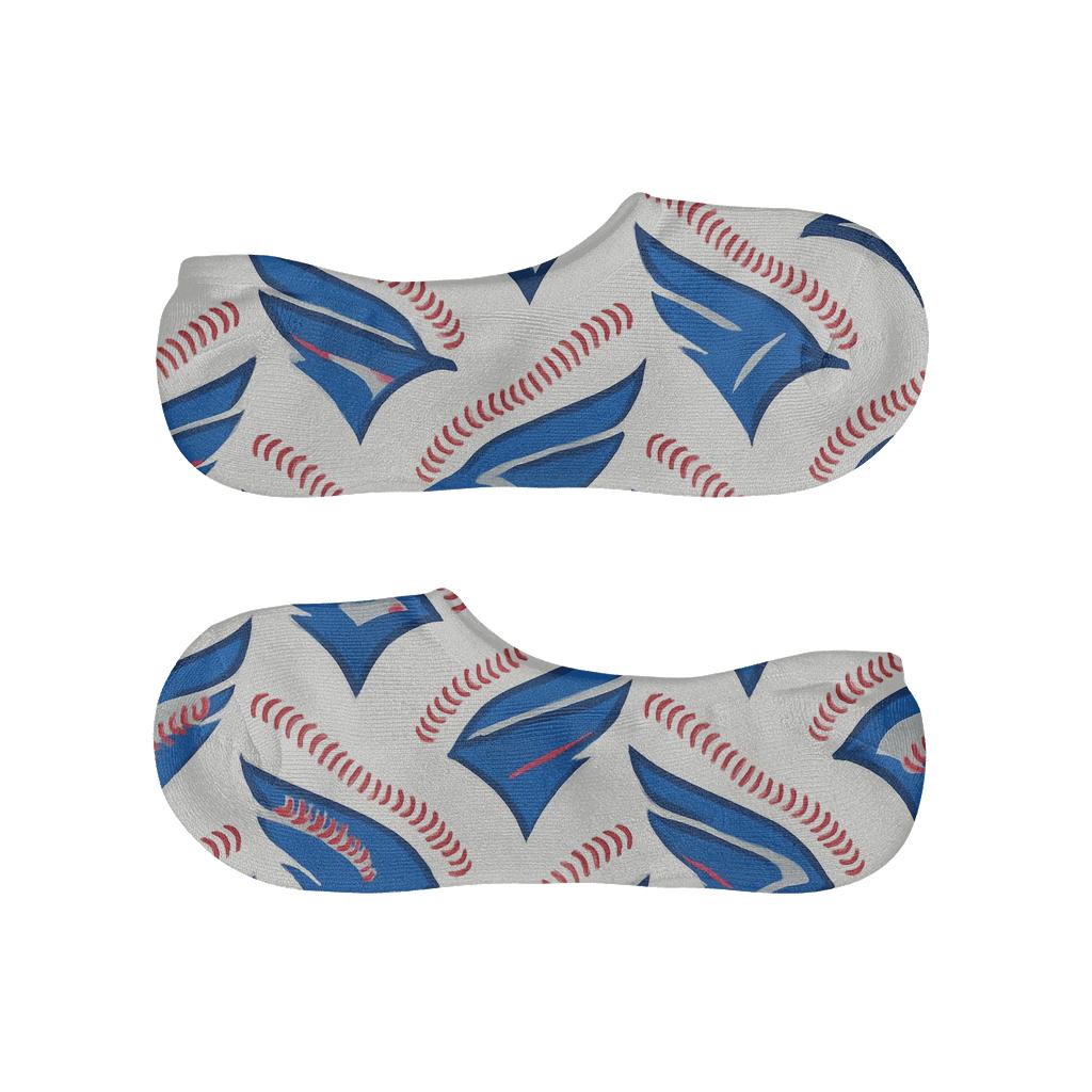 Wing Chevron Weave With Blue Jays Energy personalized invisible socks