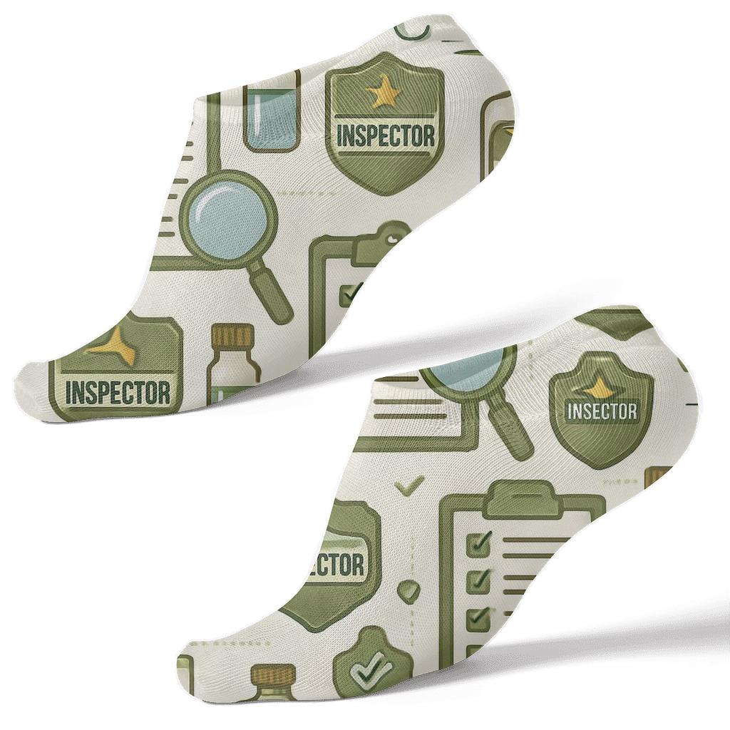 Field Checklist Rhythm With Environmental Inspector Icons custom ankle socks