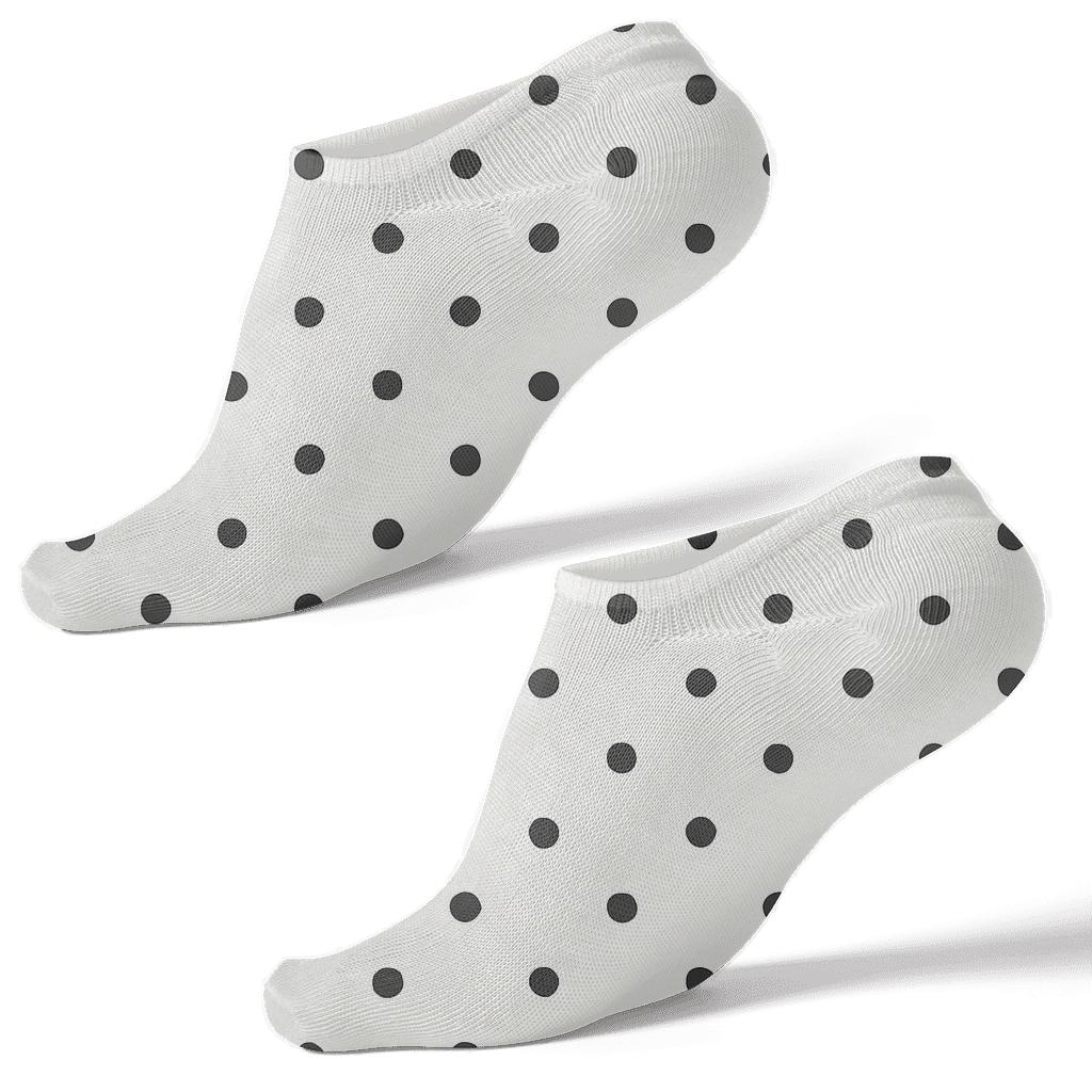 Tiny Dot Step Grid soft everyday ankle socks
