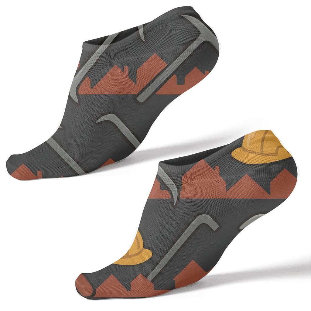 Tool Belt Rhythm With Roofer Motifs soft everyday ankle socks