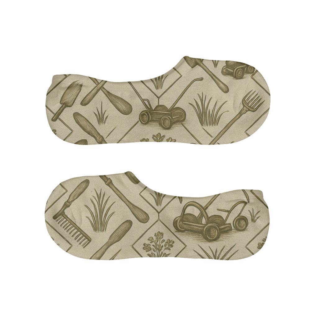 Groundskeeper Tool Lattice In Vintage Naturalist Style trendy no-show sock styles