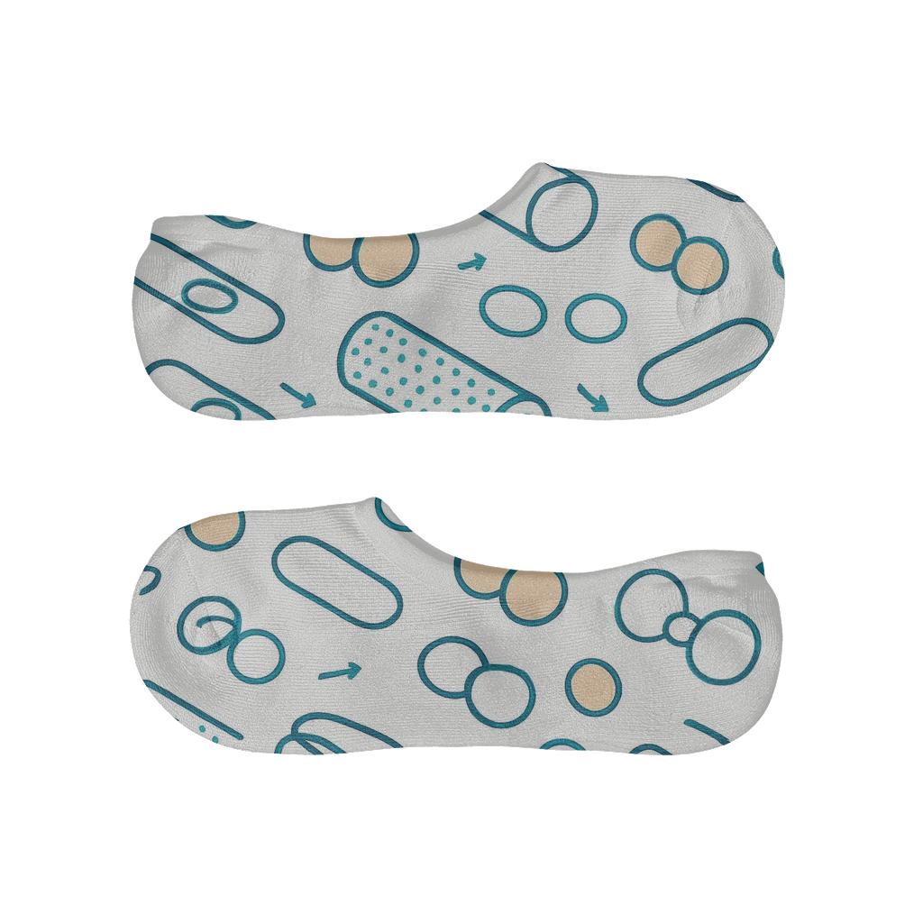 Foam Roller Lattice for the Physical therapist No Show Socks