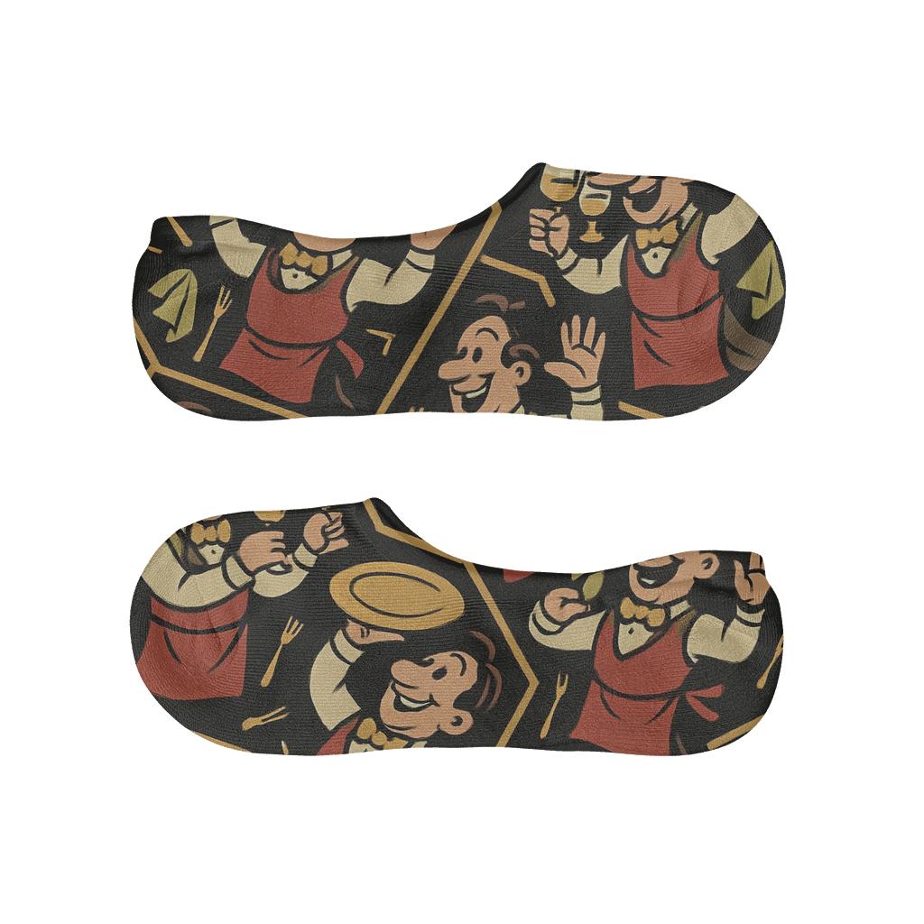 Waiter-Tray Juggle Tessellation personalized invisible socks