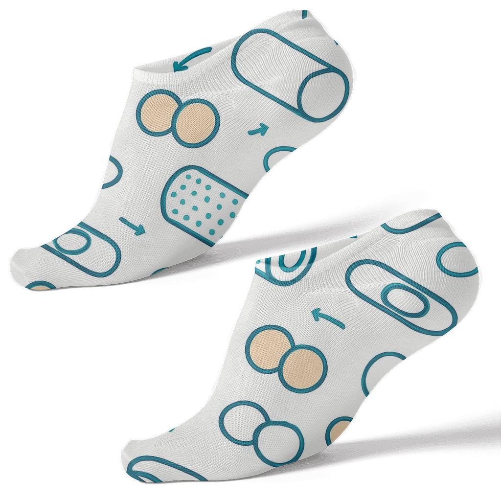 Foam Roller Lattice For The Physical Therapist custom ankle socks