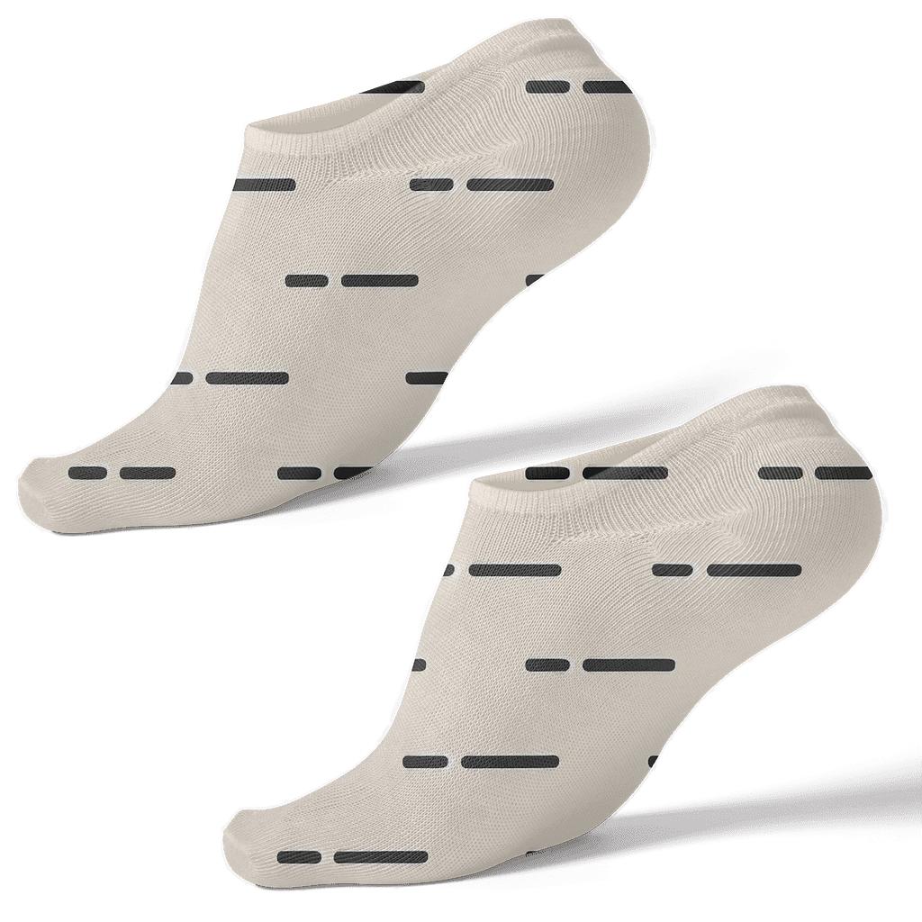 Dual Dash Metronome personalized ankle socks