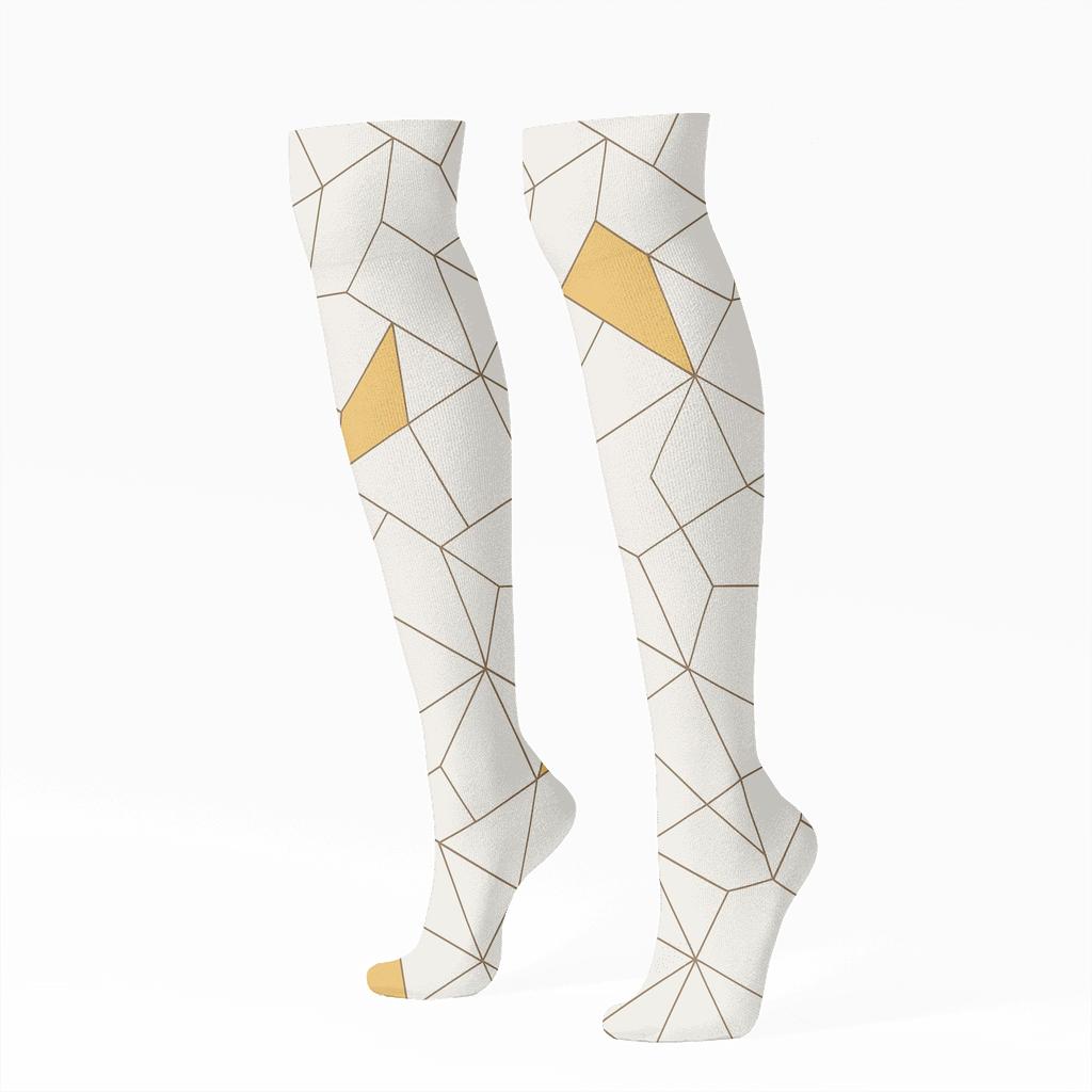 Calm Kite Tessellation premium sports knee-high socks