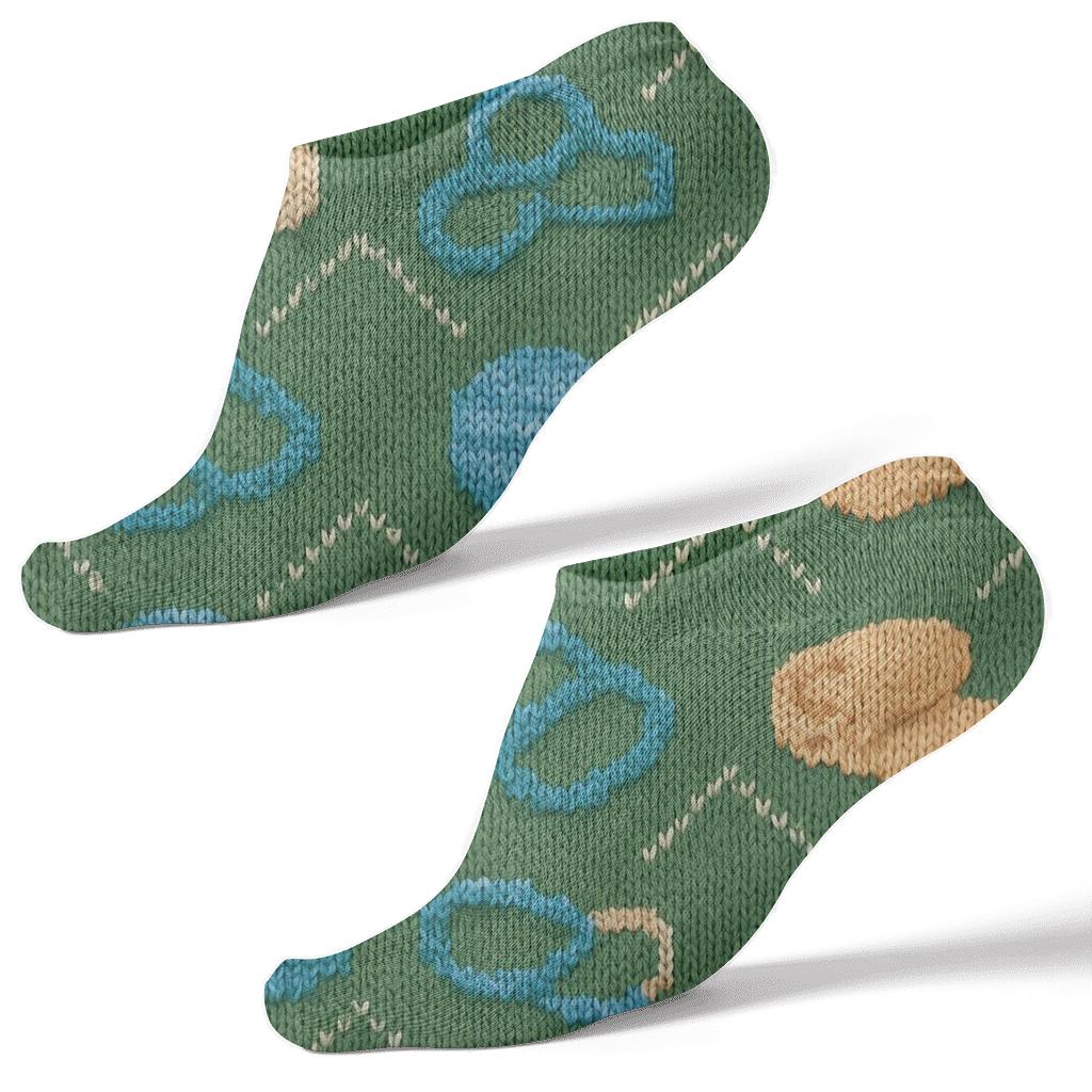 Knitted Rehab Icons Physical Therapist Pattern custom ankle socks