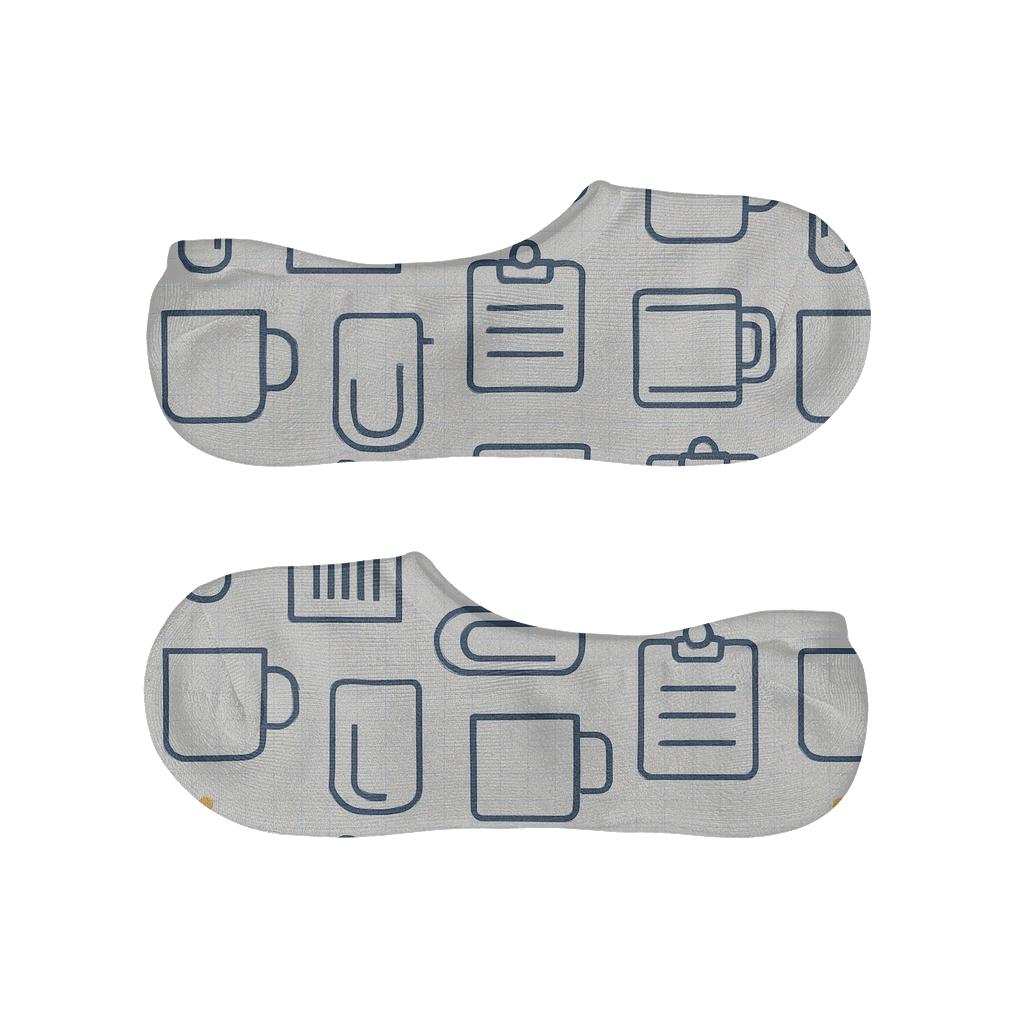 Blueprint Grid Paperclips For Store And Office Manager low cut no-show socks