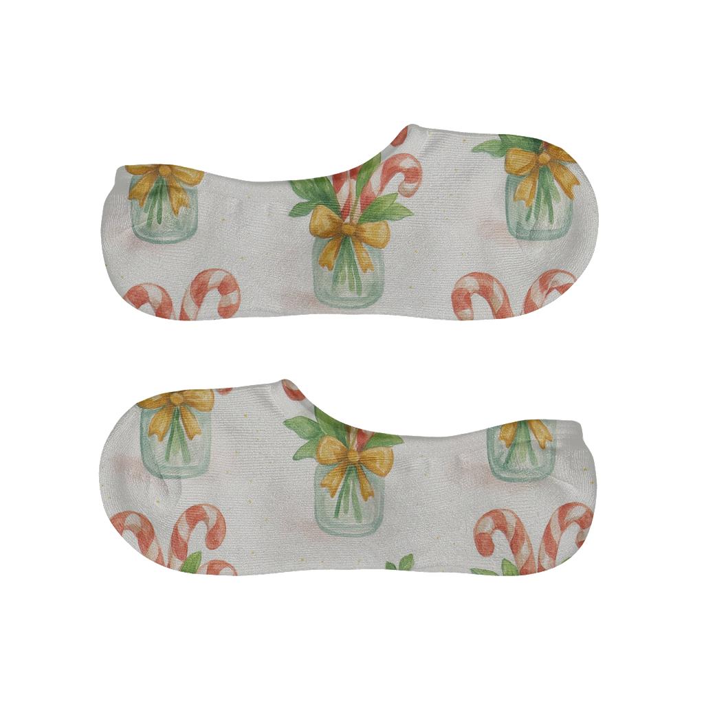 Painted Confection Study With Candy Canes Bouquet Repeat trendy no-show sock styles