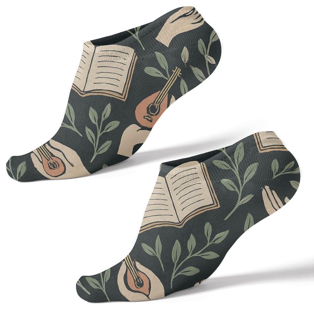 Storybook Garden Lattice For A Childcare Worker soft everyday ankle socks