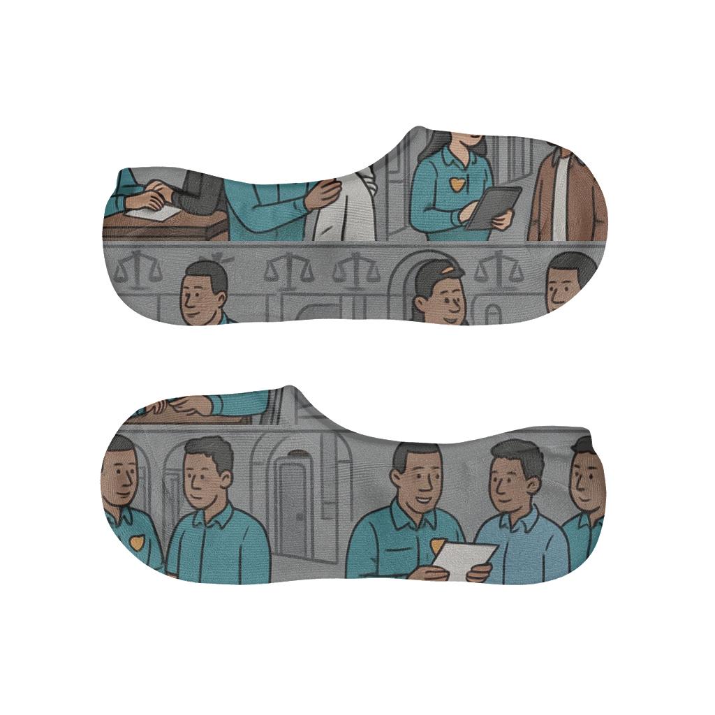 Community Service Scenes With Probation Officer Guidance comfortable invisible socks
