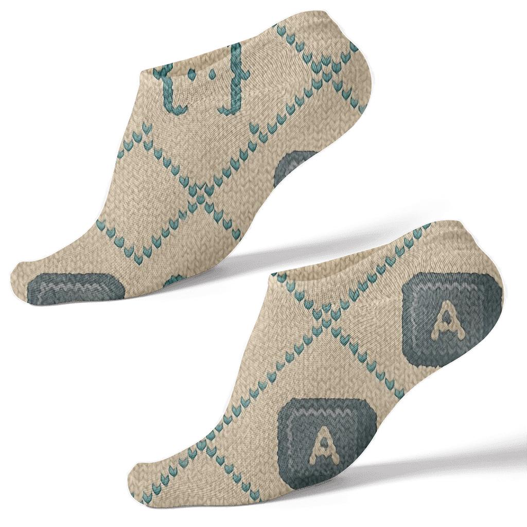 Keyboard Lattice For Software Developer Pattern comfortable cotton ankle socks